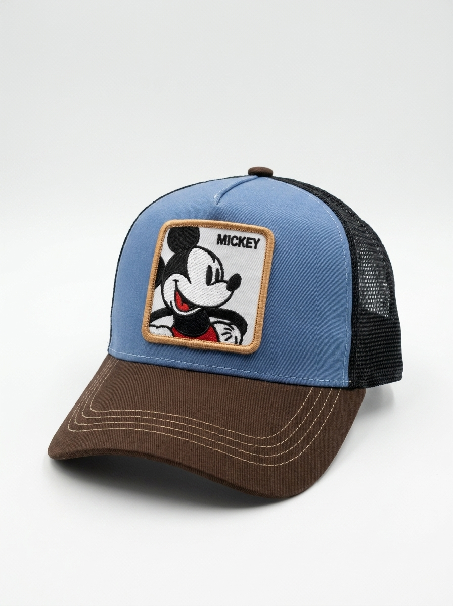 Capslab Mickey Mouse Blue & Black Mesh Back Cap