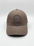 Embroidered Earth Brown Compass Logo Cap