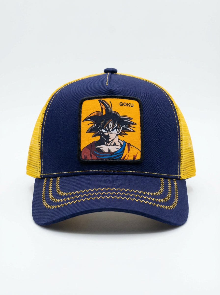 Capslab Navy & Yellow Dragon Ball Z Goku Trucker Cap