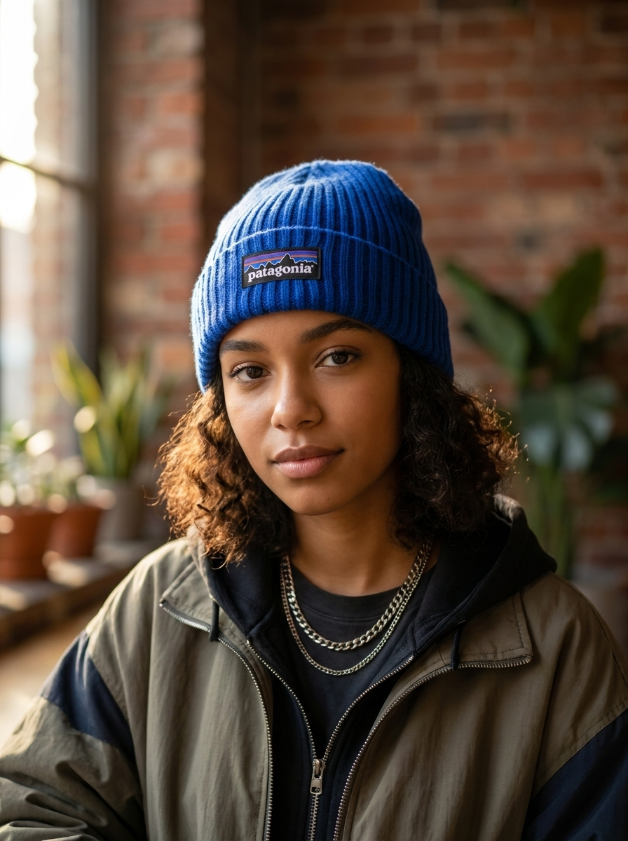 Patagonia Fisherman’s Royal Blue Rolled Beanie