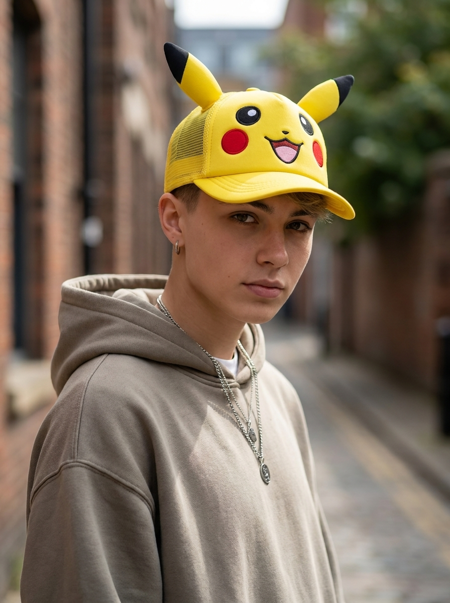 Pikachu Yellow Character Unisex Snapback Cap
