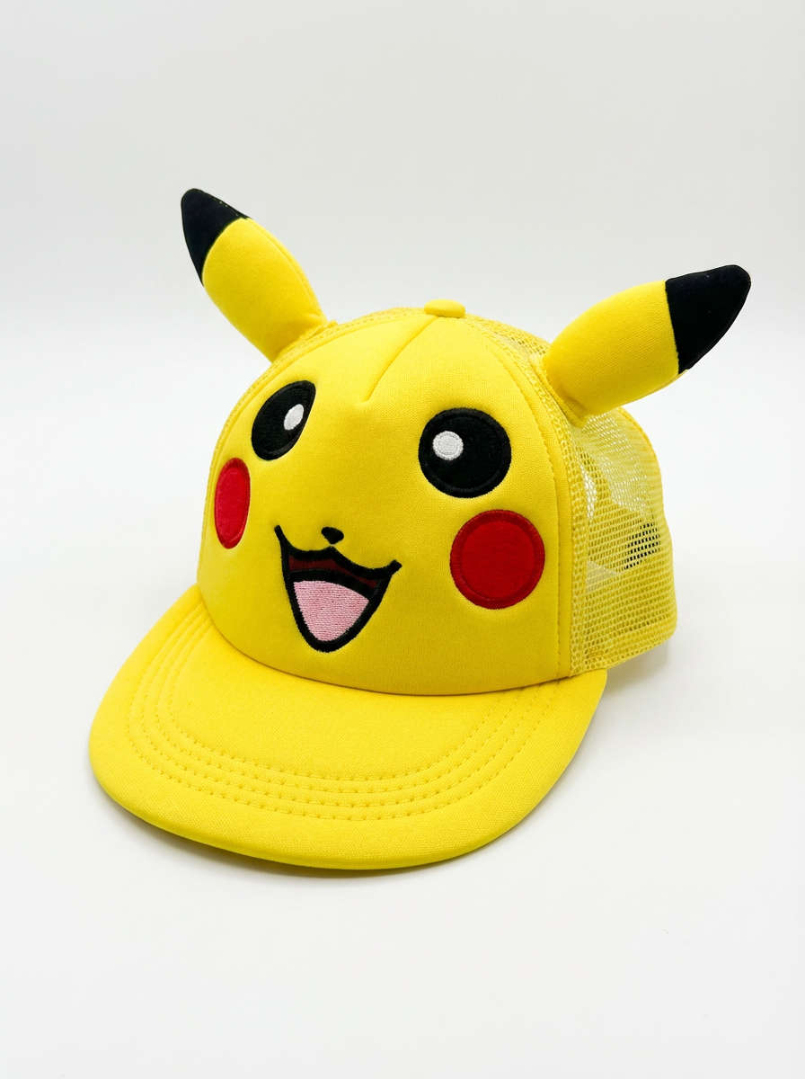 Pikachu Yellow Character Unisex Snapback Cap
