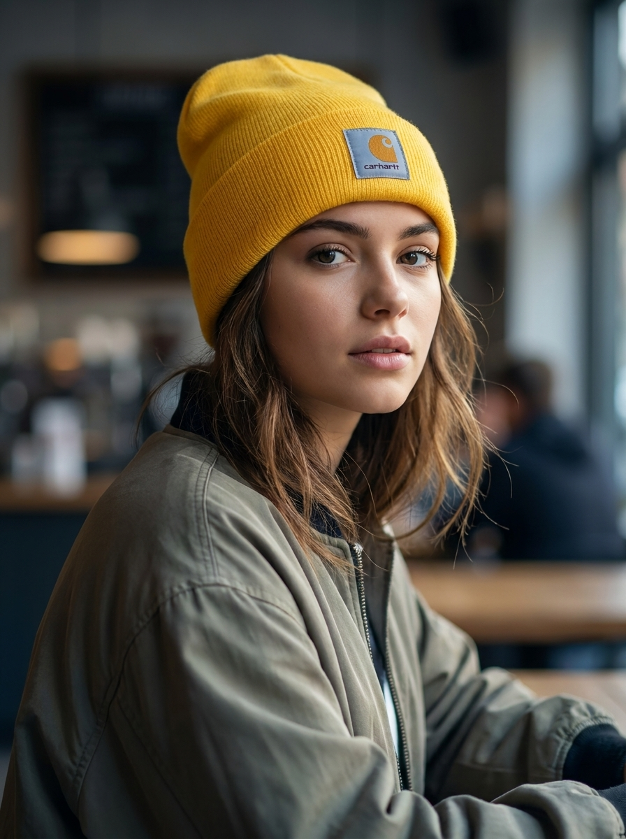 Carhartt WIP Yellow Classic Cuffed Unisex Beanie