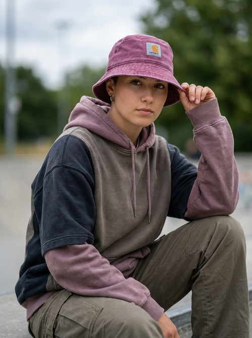 Carhartt Canvas Dusty Rose Bucket Hat
