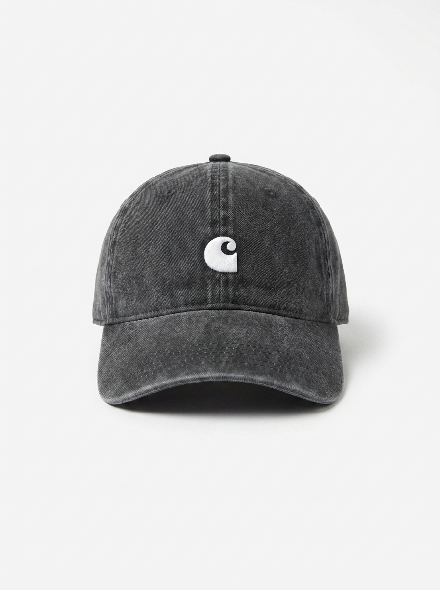 Carhartt WIP Grey Washed Madison Logo Baseball Cap