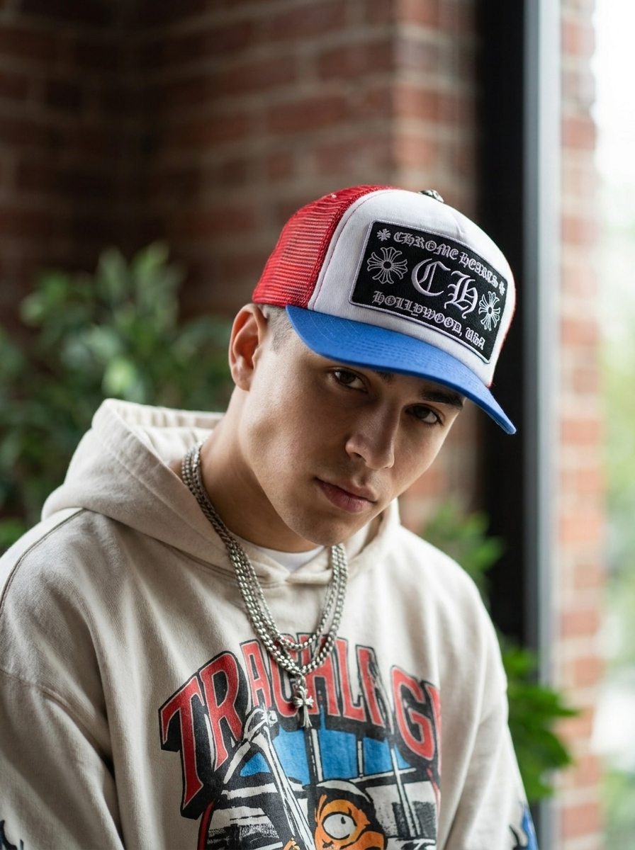 Hollywood USA Mesh Multicolor Trucker Cap