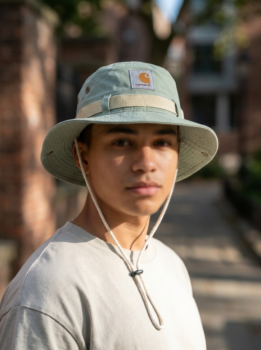 Carhartt Wide Green/Tan Brim Boonie Hat