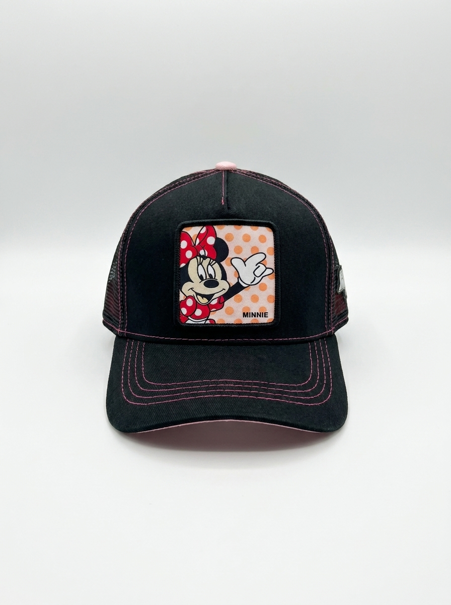 Capslab Goorin Bros Black/Pink Minnie Mouse Trucker Hat