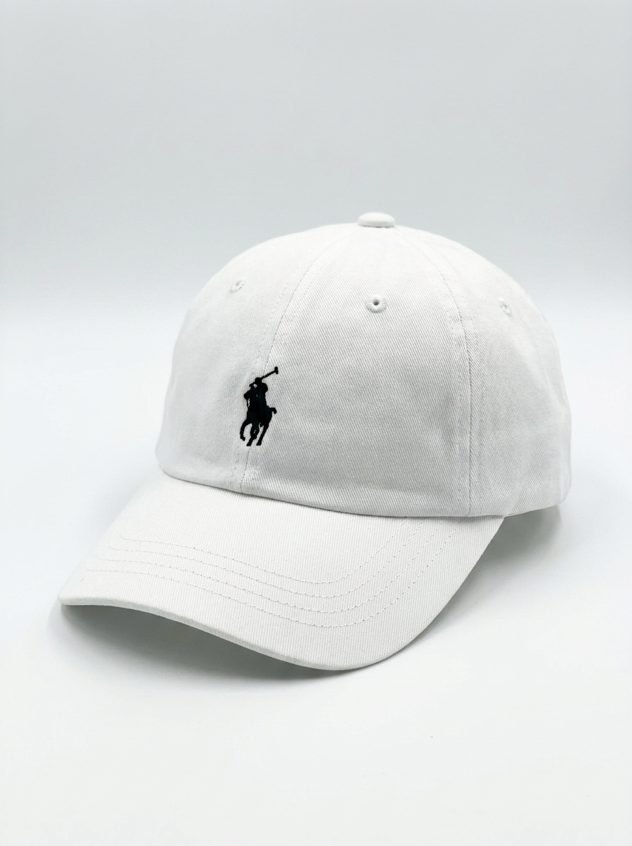 Polo Ralph Lauren White Classic Pony Logo Baseball Cap