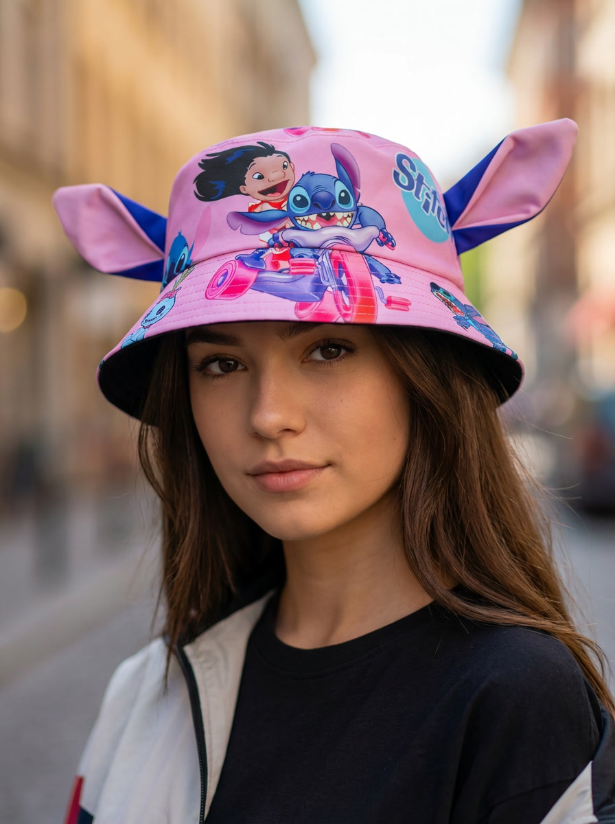 Disney Lilo & Stitch Character Print Hat