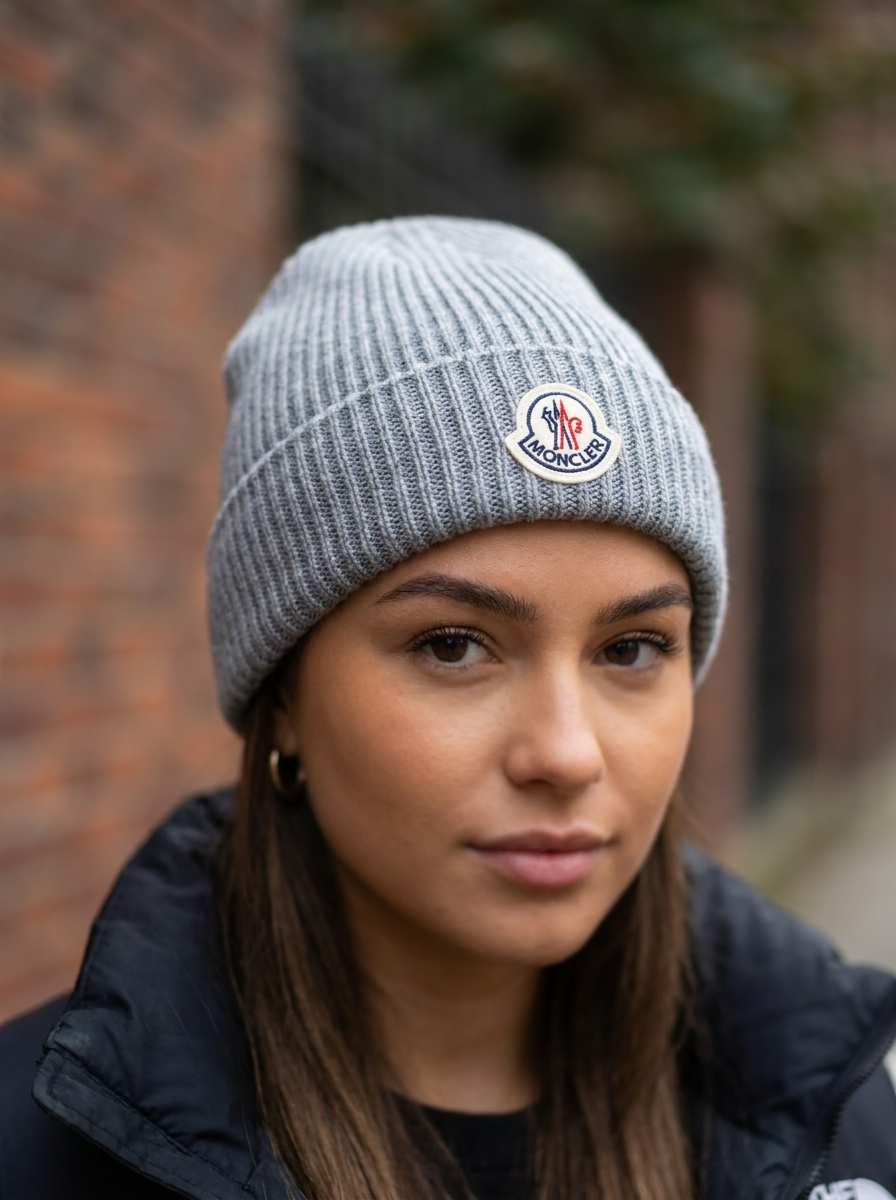 Essentials Heather Grey Knit Beanie