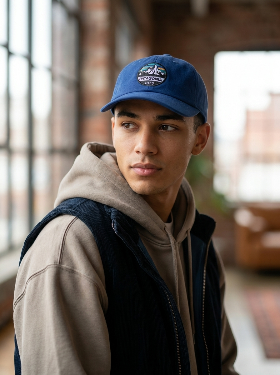 Patagonia 1973 Heritage Patch Blue Baseball Cap