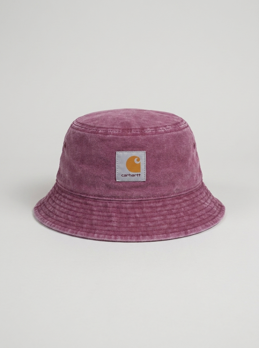 Carhartt Washed Cotton Burgundy Bucket Hat