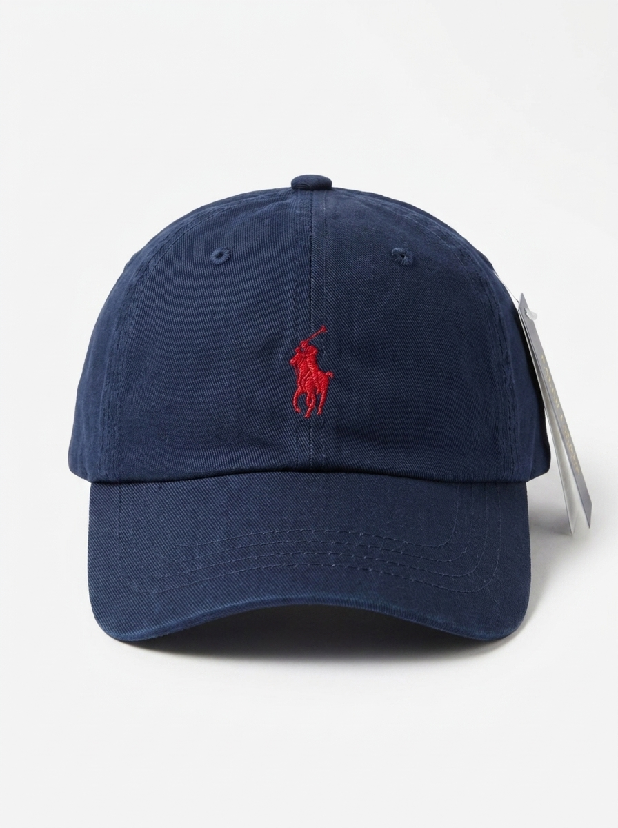 Polo Ralph Lauren Navy Cotton Baseball Cap