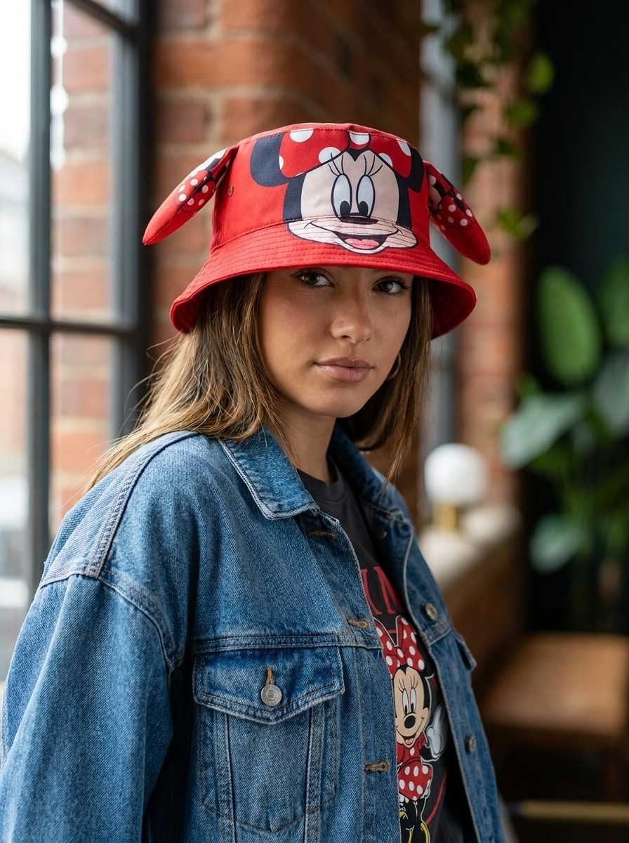 Disney Minnie Mouse Red Bucket Hat