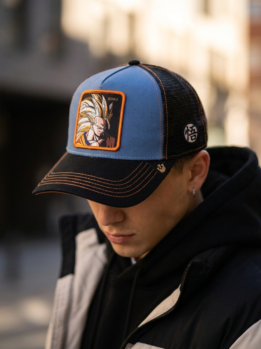 Capslab Goorin Bros. Dragon Ball Z Goku Super Saiyan Trucker Cap
