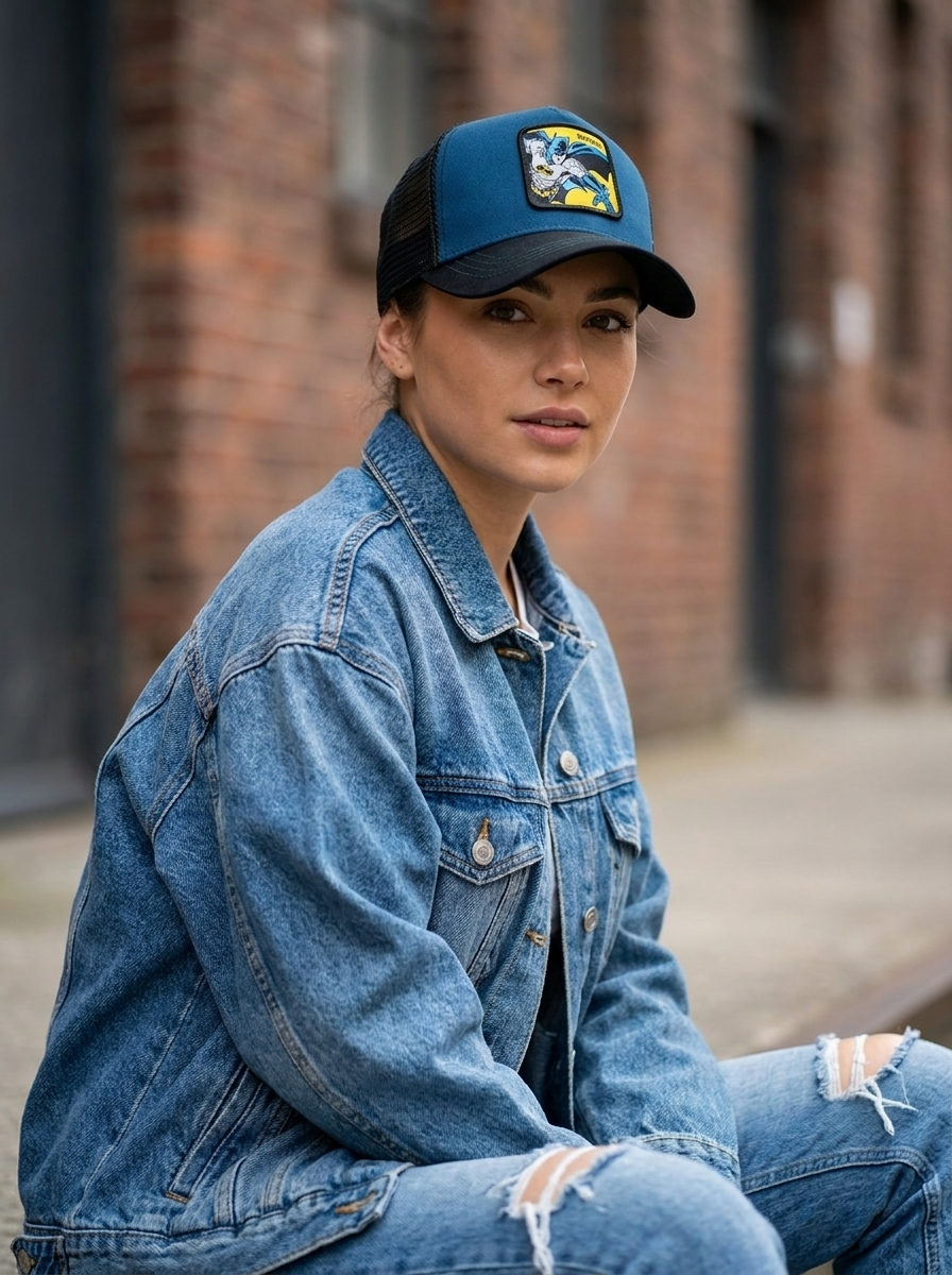 Capslab Goorin Bros. Batman Blue and Black Mesh Character Cap