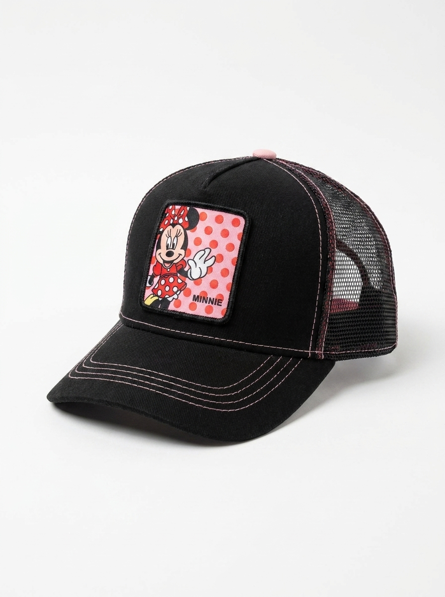 Capslab Goorin Bros. Disney Minnie Mouse Mesh Black Trucker Hat