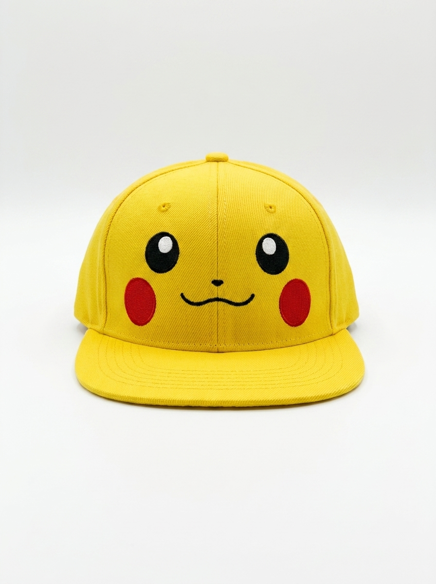 Pokemon Pikachu Embroidered Snapback Cap