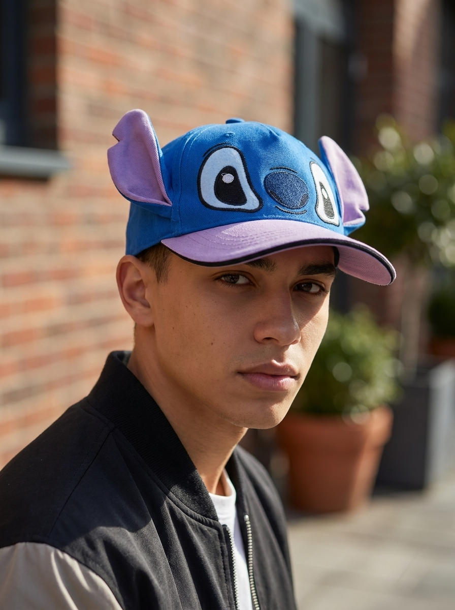 Disney Blue & Purple Stitch Costume Baseball Cap