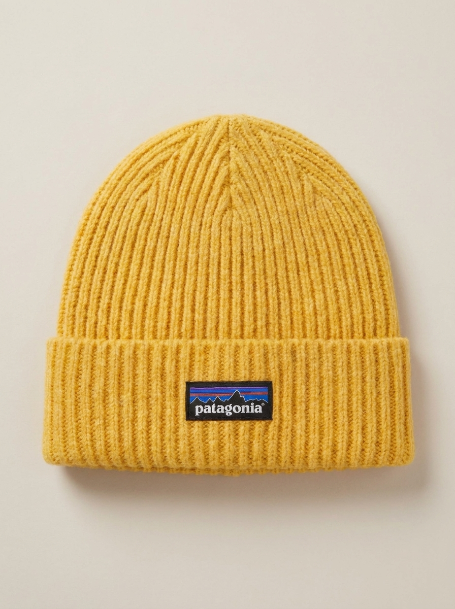 Patagonia Fisherman's Yellow Rolled Beanie