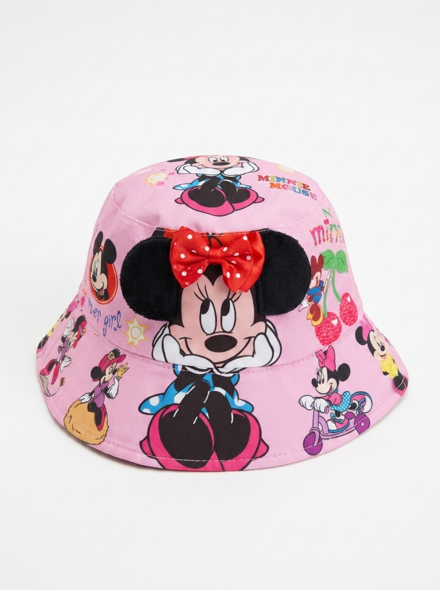 Disney Minnie Mouse Girls’ Pink Sun Bucket Hat
