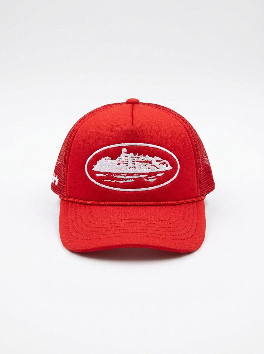 Classic Red Foam Front Trucker Cap
