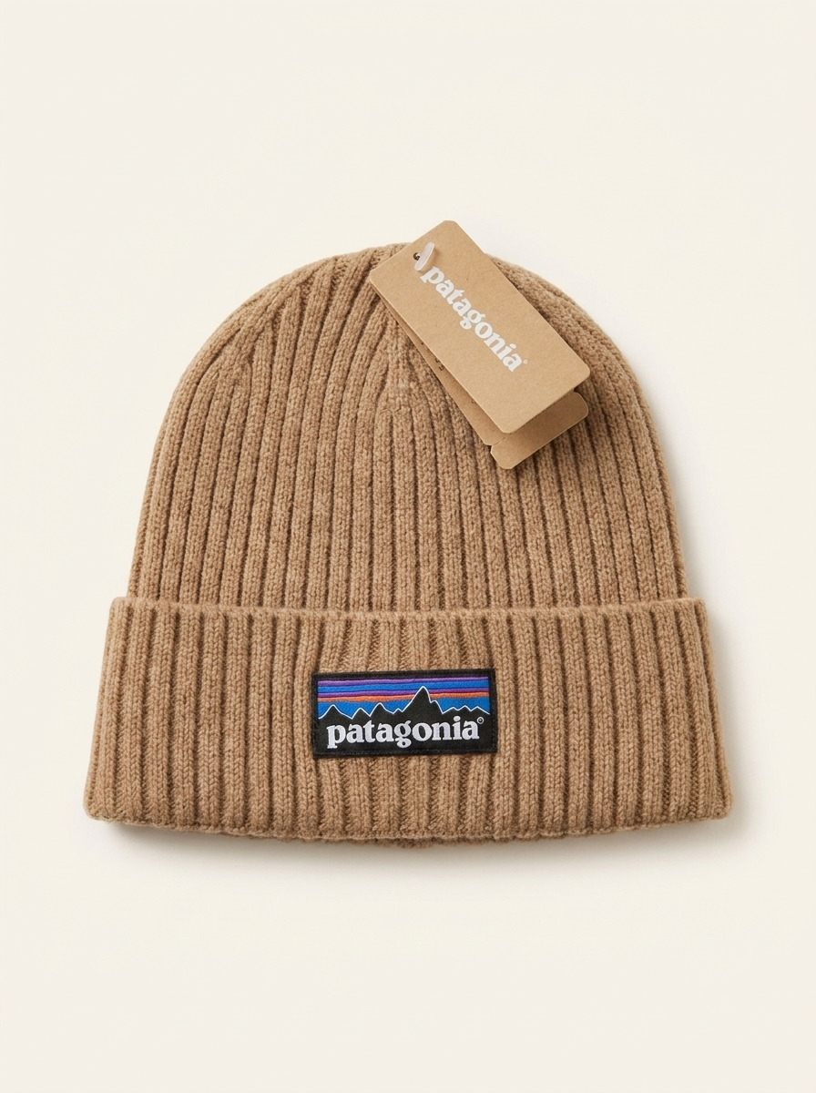 Patagonia Brown Fishermans Rolled Beanie