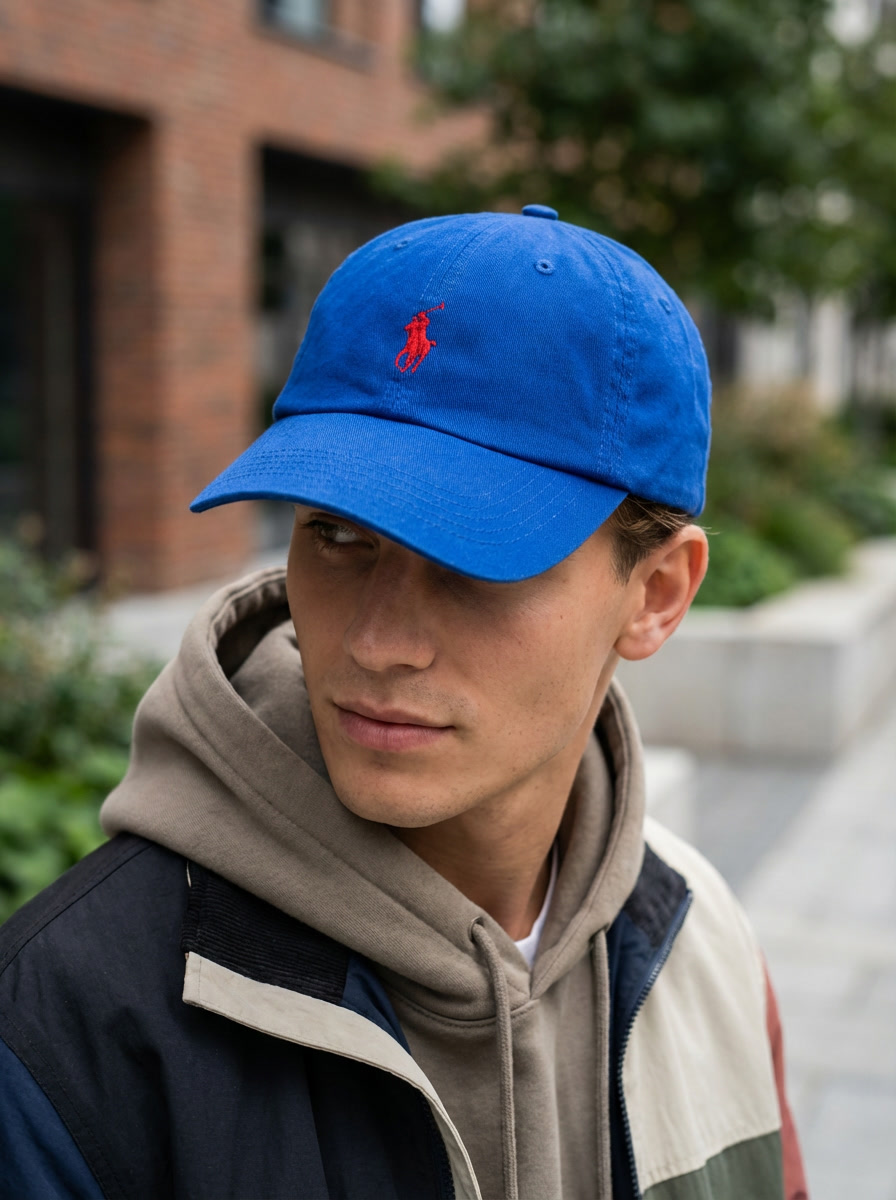 Polo Ralph Lauren Blue Classic Cotton Chino Baseball Cap