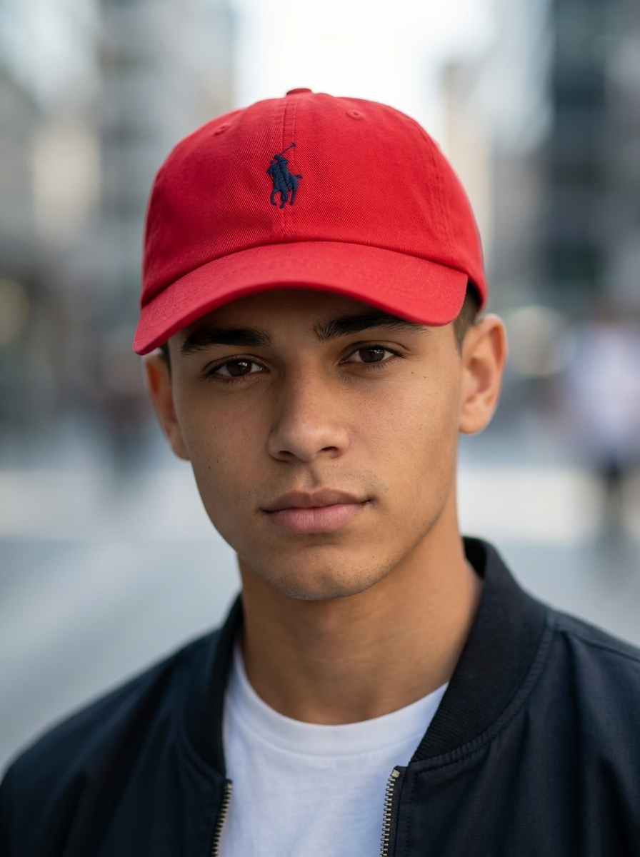 Polo Ralph Lauren Classic Red Cotton Chino Cap