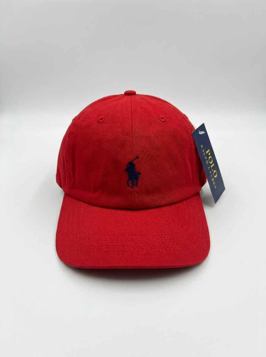 Polo Ralph Lauren Classic Red Cotton Chino Cap