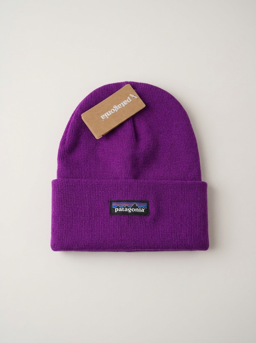Patagonia Fisherman's Vibrant Purple Rolled Beanie