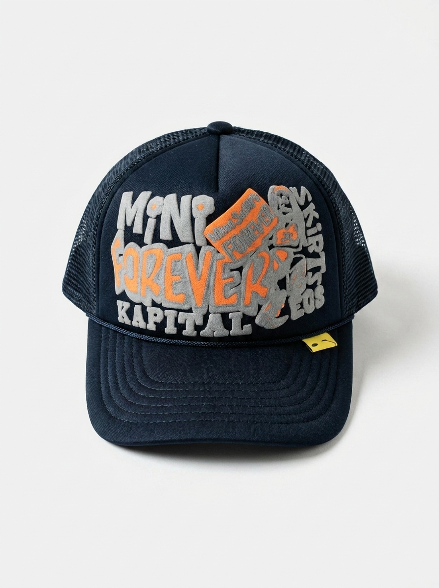 Mini Skirts Navy Forever Mesh Trucker Hat