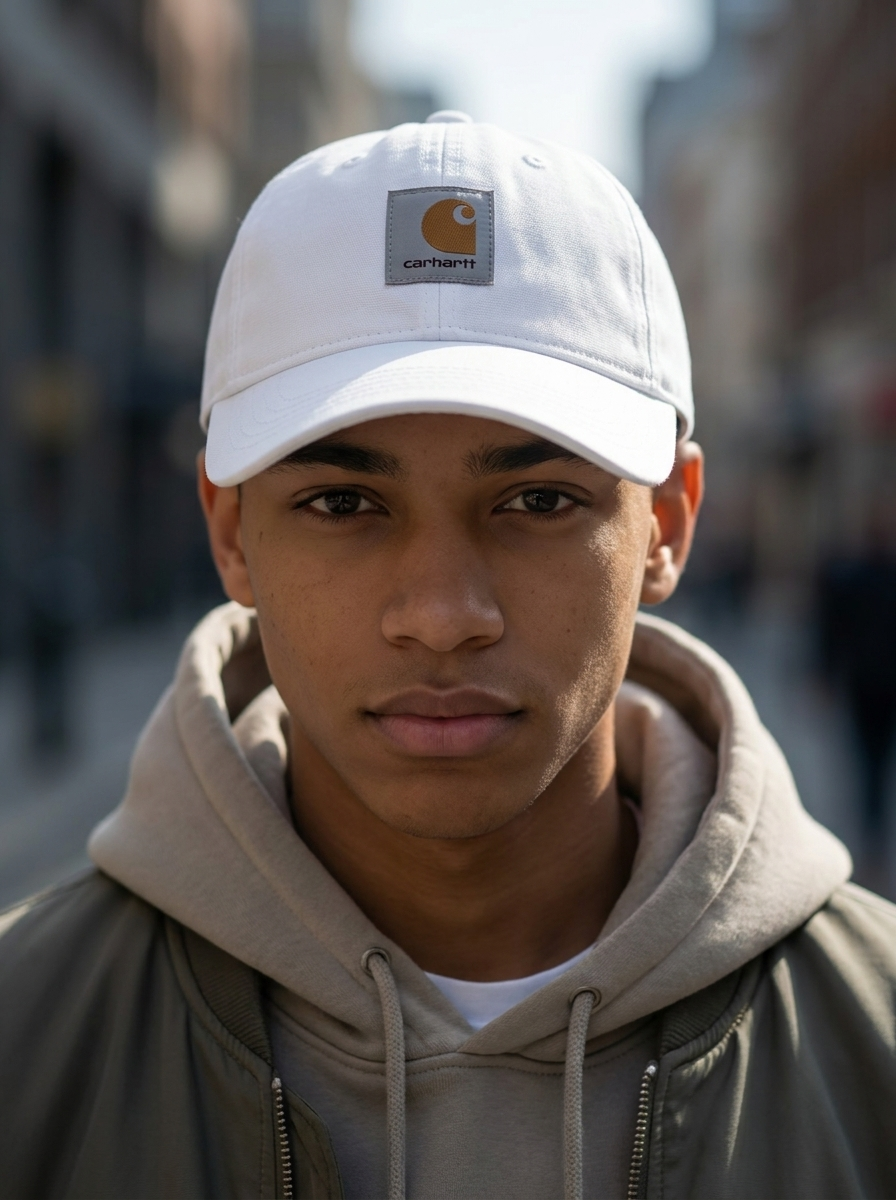 Carhartt White Canvas Adjustable Baseball Cap