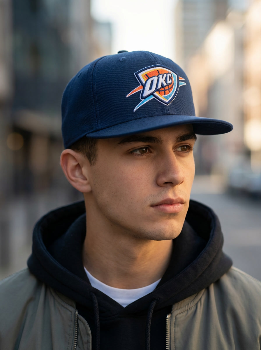 New Era Navy OKC Thunder 59FIFTY Fitted Cap