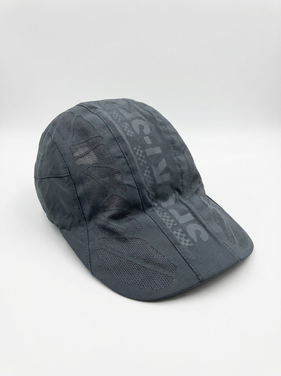 S-K-R-S Black/Grey Stealth Tech Mesh Performance Cap
