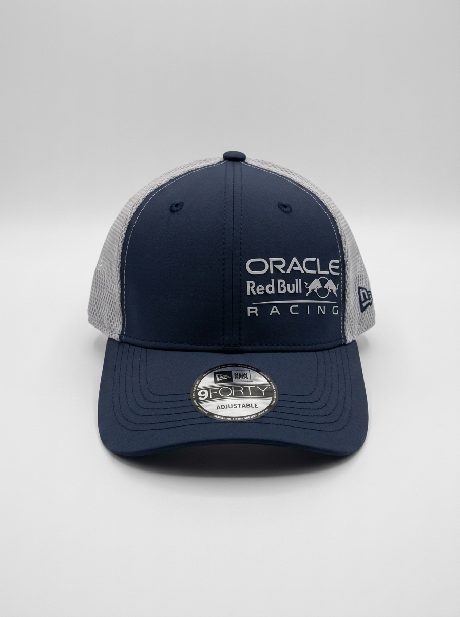 New Era Navy Oracle Red Bull Racing 9FORTY Trucker Cap