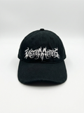 Midnight Black Metalhead Curved Baseball Cap