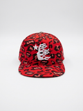 Safari Flame Red Embroidered Streetwear Cap