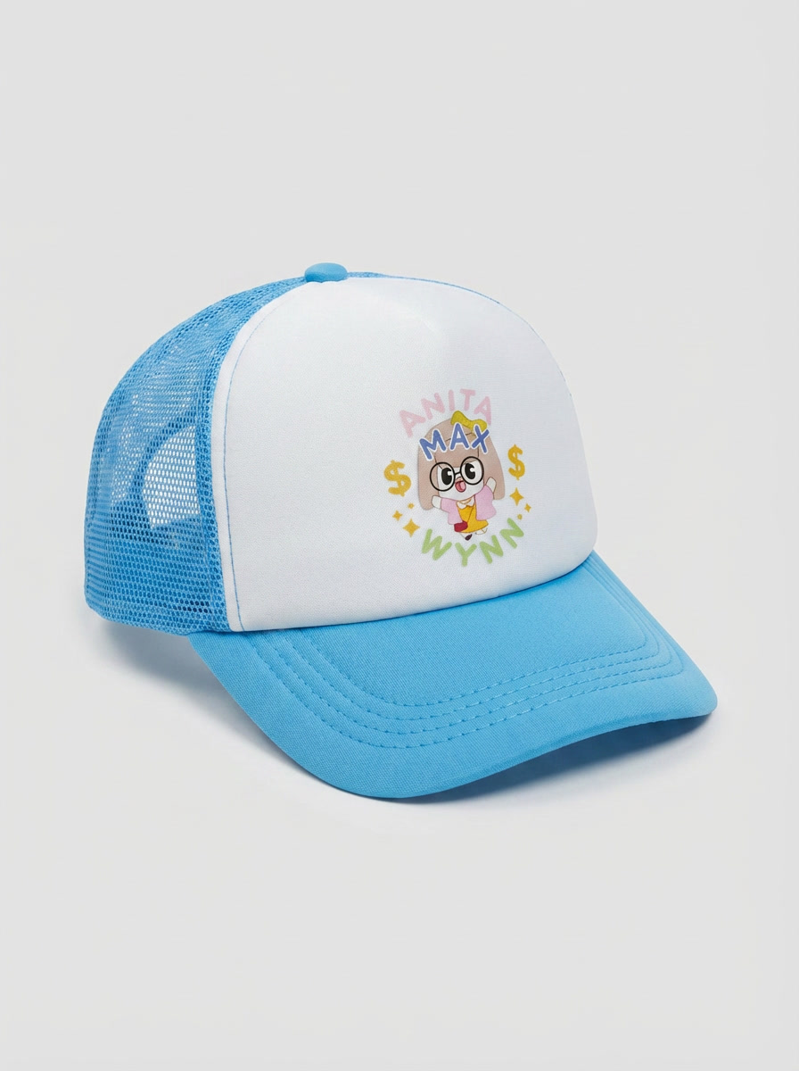 Anita Max Wynn Signature Sky Blue Trucker Hat