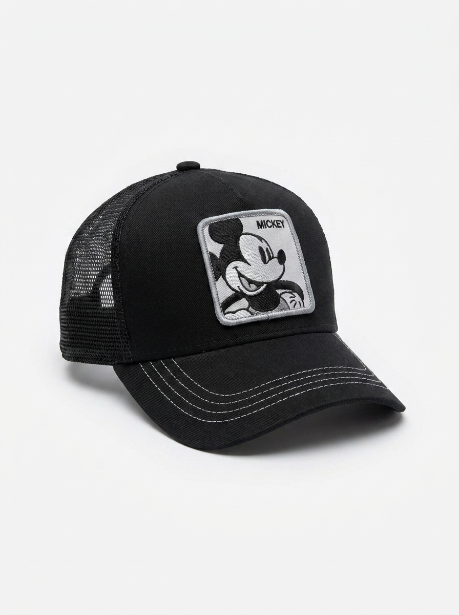 Capslab Goorin Bros Black Mickey Mouse Retro Trucker Cap
