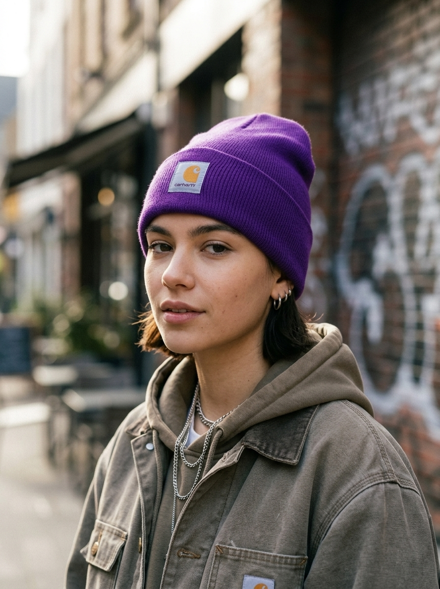 Carhartt Purple Vibrant Unisex Acrylic Hat