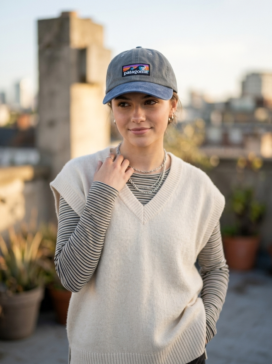 Patagonia Unisex Grey P-6 Logo LoPro Trucker Hat
