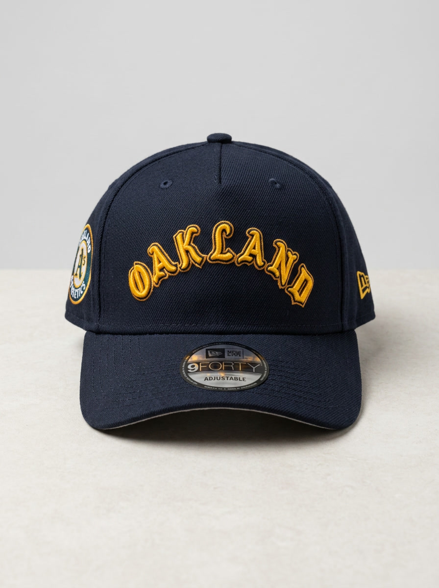 New Era Oakland Athletics 9FORTY Adjustable Black Cap