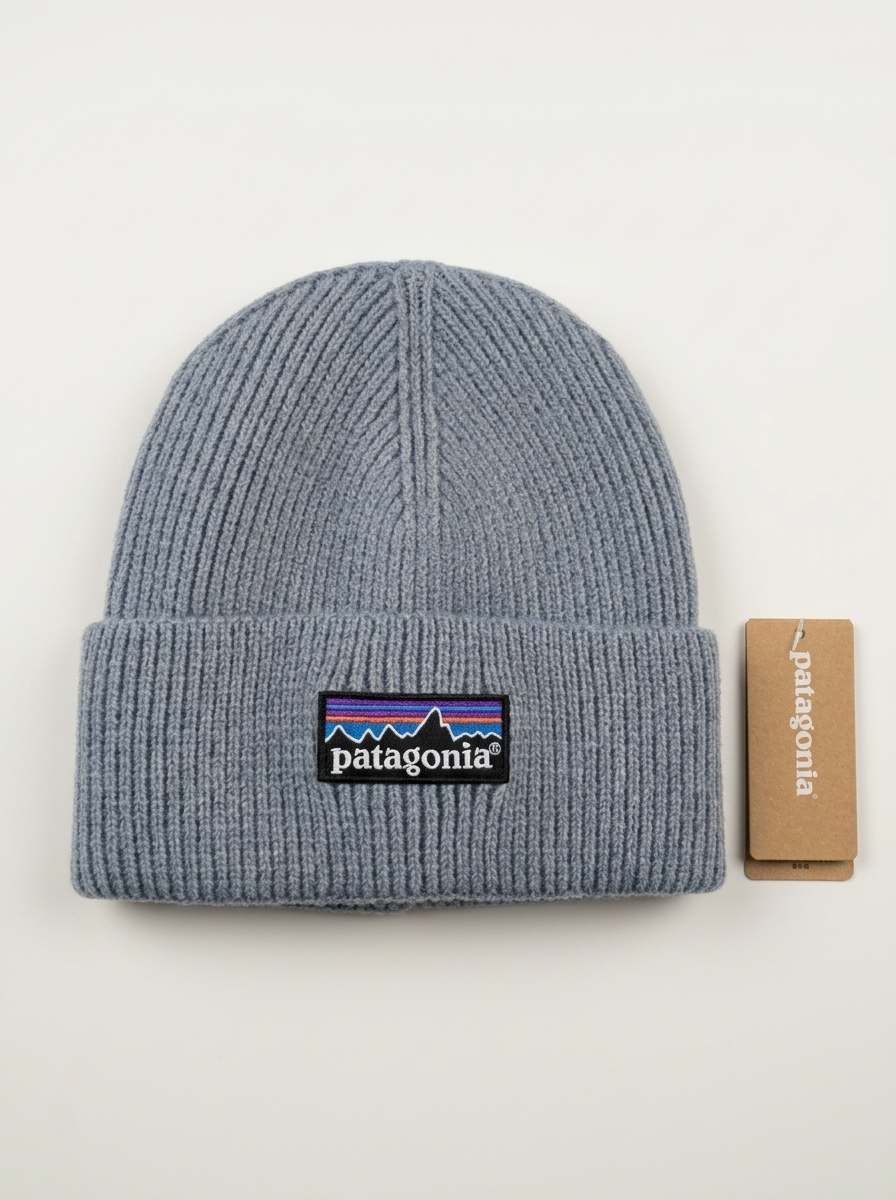 Patagonia Unisex Everyday Grey Ribbed Knit Beanie