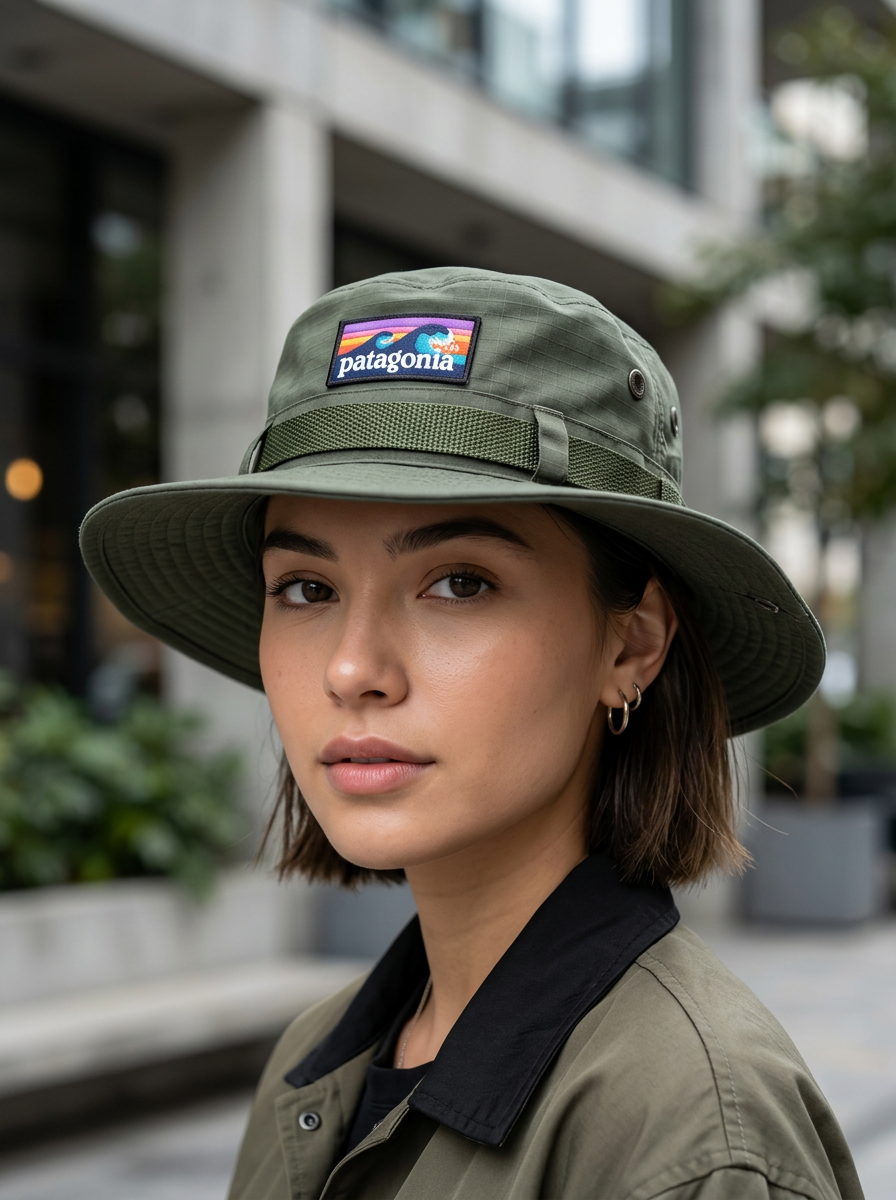 Patagonia Baggies Brimmer Hat Basin Green