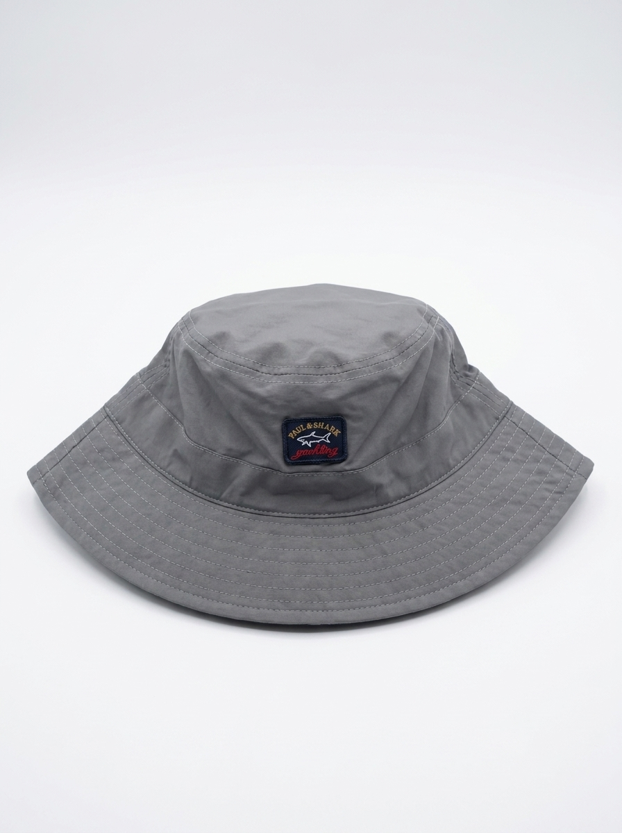 Paul & Shark Heritage Logo Grey Bucket Hat