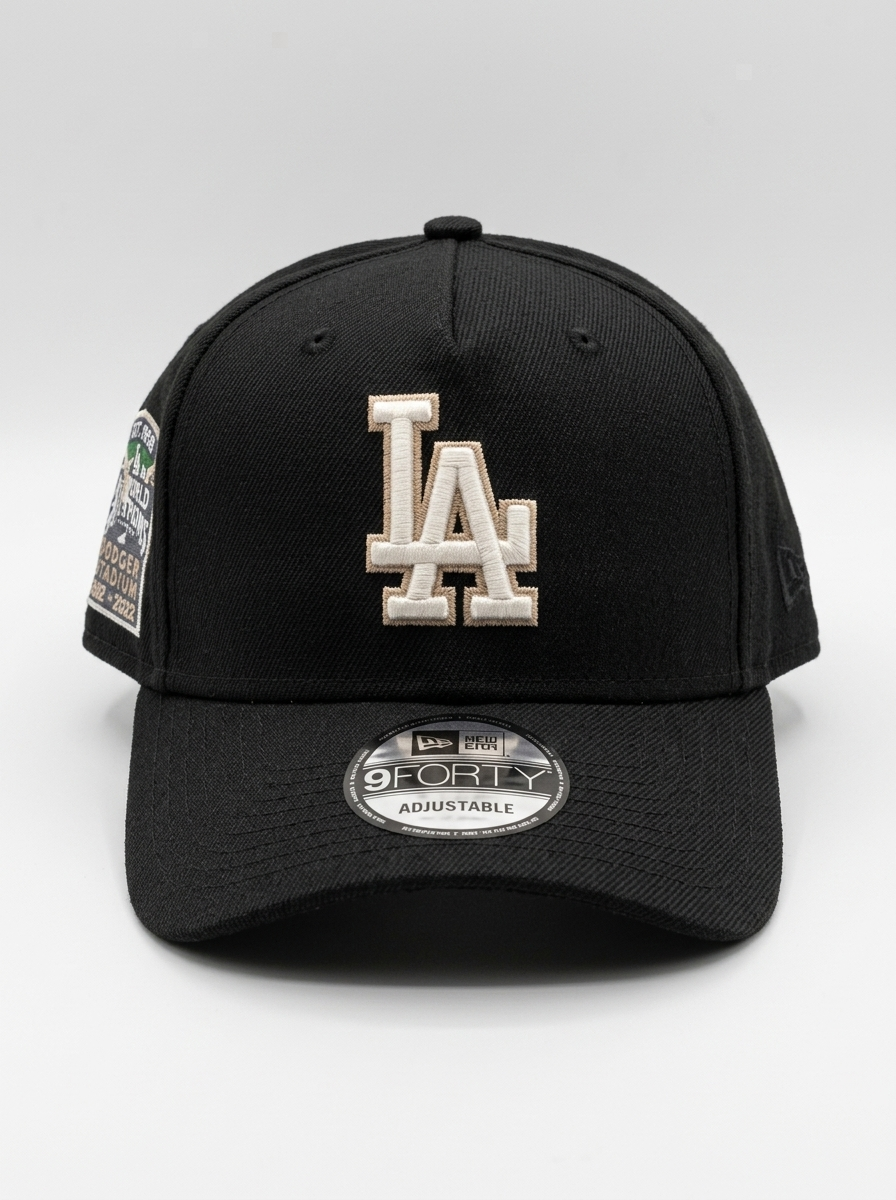 New Era 9FORTY Los Angeles Dodgers Black Adjustable Cap