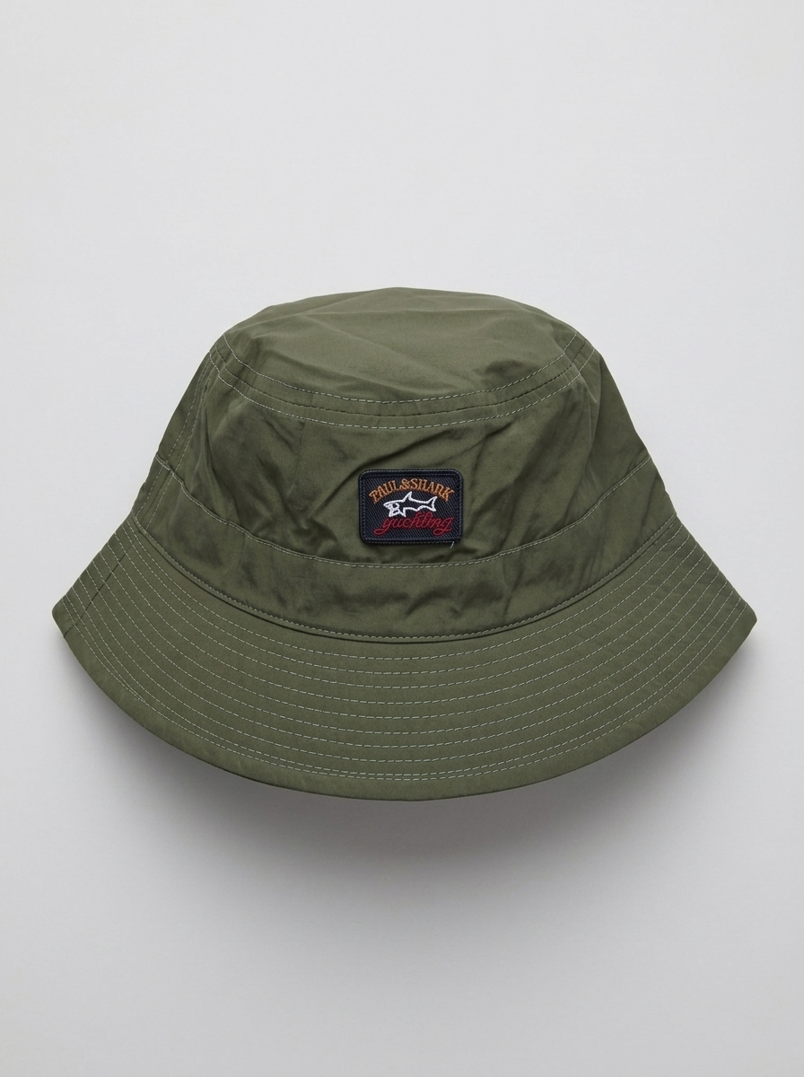 Paul & Shark Yachting Heritage Bucket Hat Olive