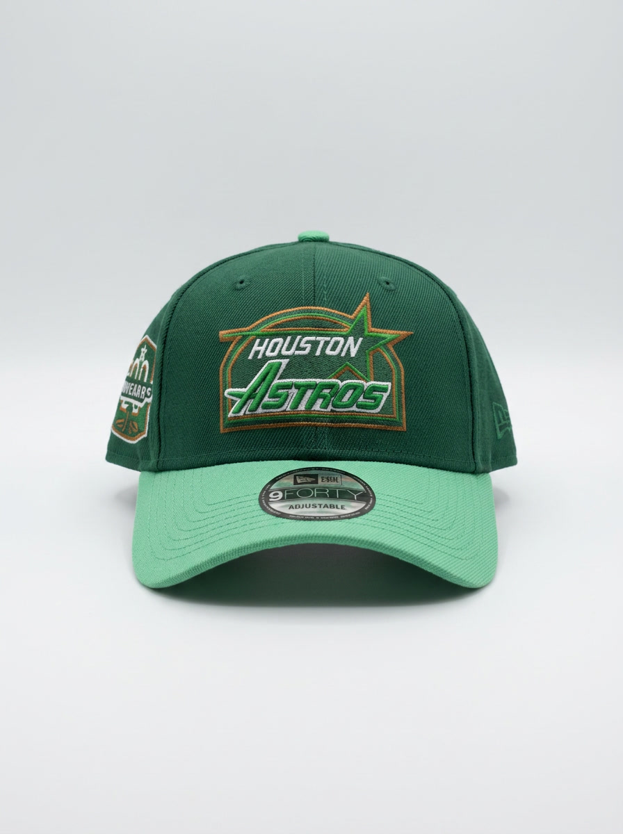 New Era Houston Astros 9FORTY Two-Tone Green Adjustable Hat